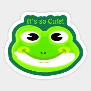 frog lucu Sticker